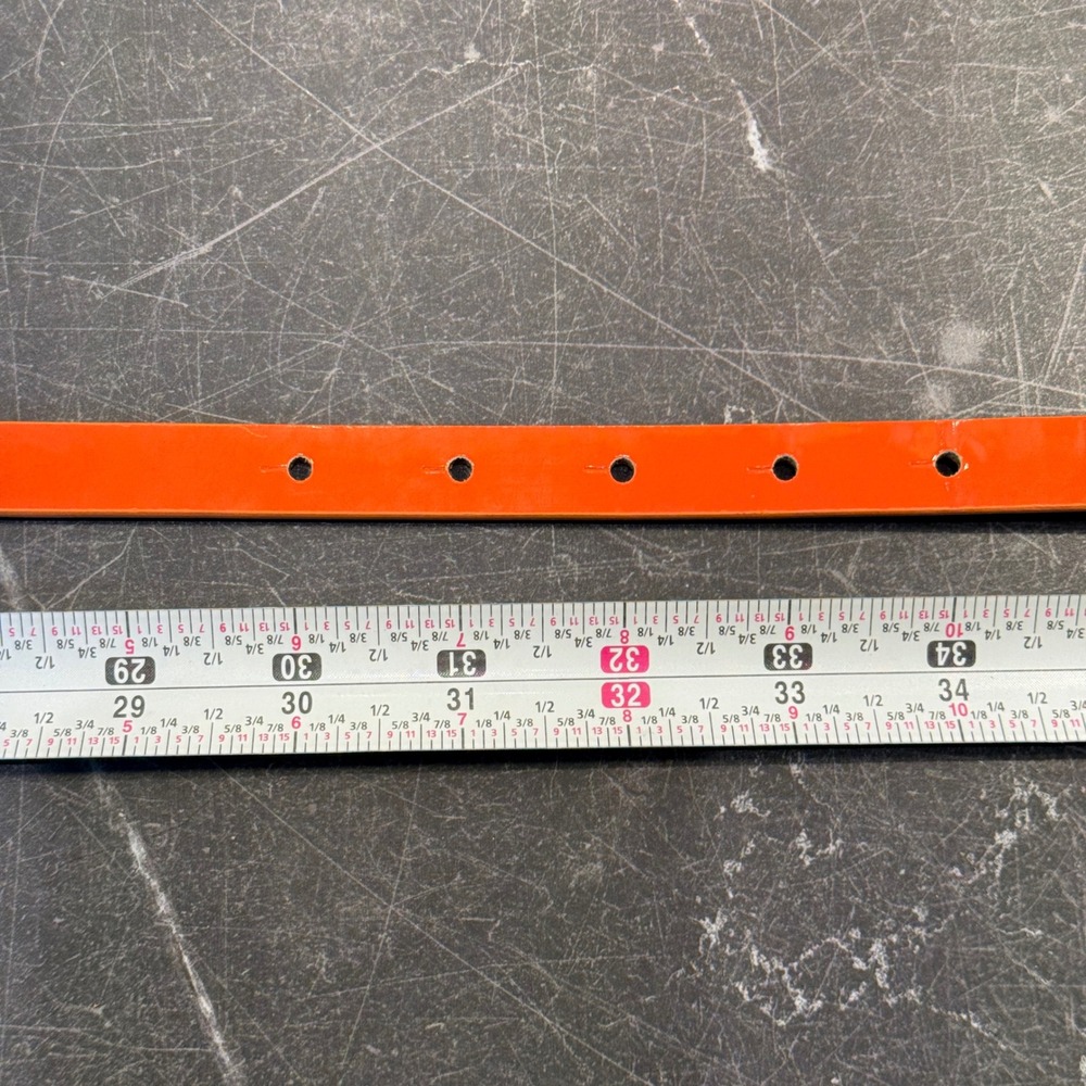 Womens Banana Republic Elephant Buckle Belt | Size 6-8 | Orange Patent Leather - Picture 3 of 9